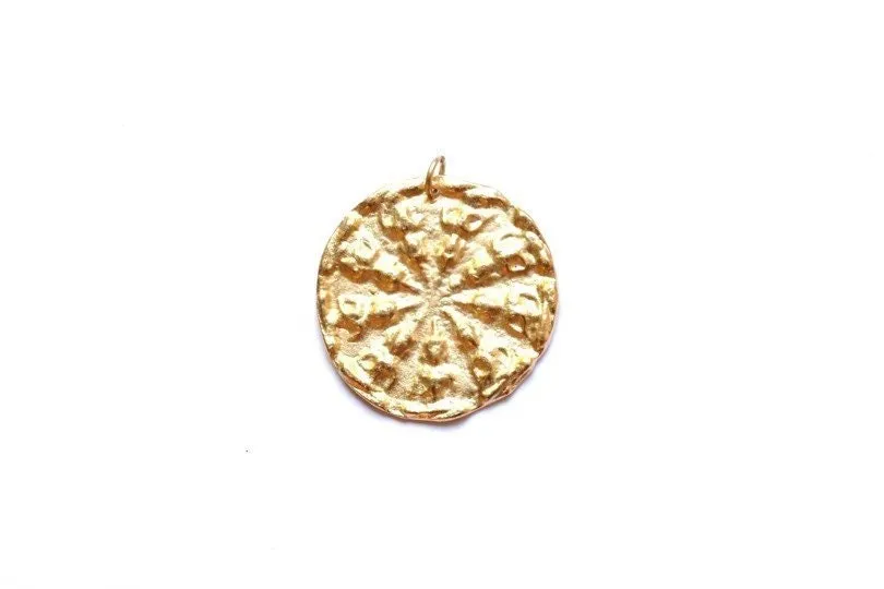 Medallion Pendant, Coin Jewelry, Large Pendant, Gold Pendant, Statement Pendant, Jewelry Making, Disk Pendant, Coin Charm, Finding