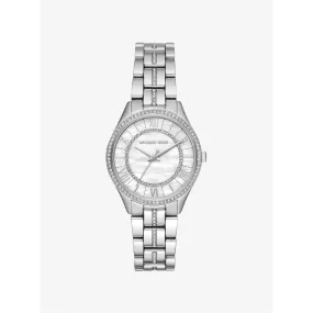 Michael Kors Lauryn Watch MOP Dial Diamonds 33mm Quartz