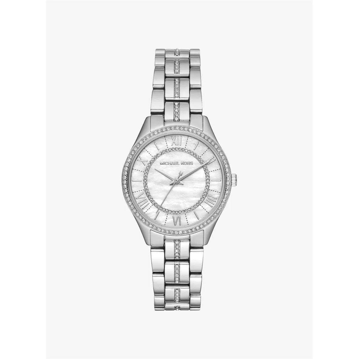 Michael Kors Lauryn Watch MOP Dial Diamonds 33mm Quartz