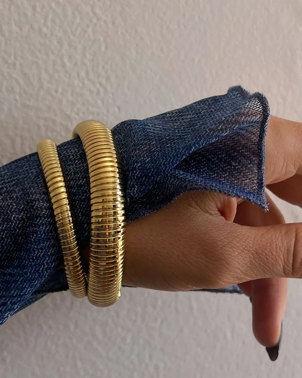 Mini Flex Snake Chain Bracelet- Gold