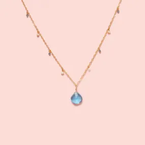 MiniDot Necklace: Ocean Heart