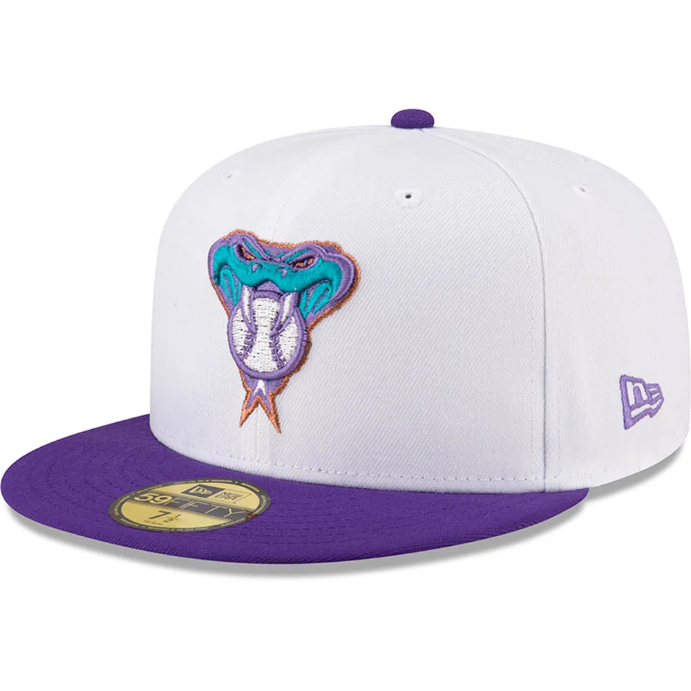 MLB Arizona Diamondbacks New Era Two-Tone Snow 59FIFTY Fitted Hat