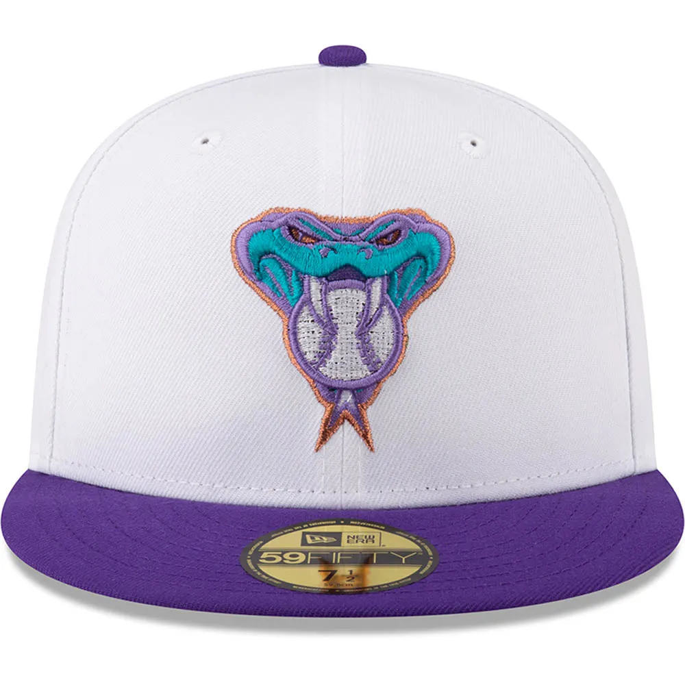 MLB Arizona Diamondbacks New Era Two-Tone Snow 59FIFTY Fitted Hat