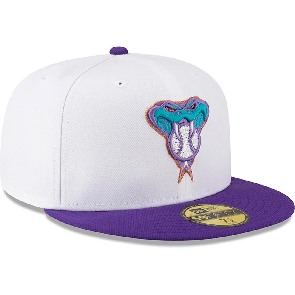 MLB Arizona Diamondbacks New Era Two-Tone Snow 59FIFTY Fitted Hat