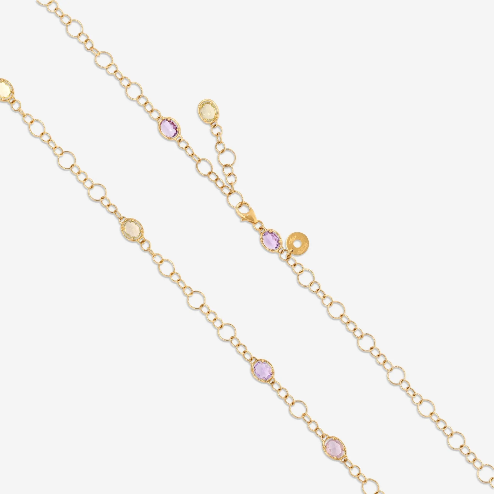 Nanis 18K Yellow Gold Multistone Necklace CN29-565