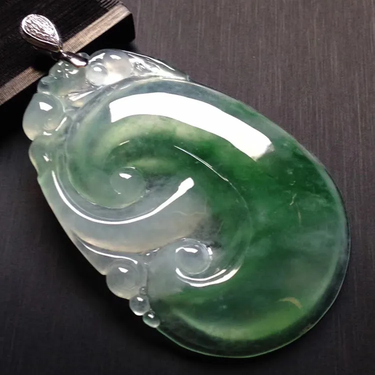 Natural Jade Pendant Jadeite Ruyi Pendant PT310