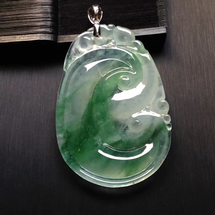 Natural Jade Pendant Jadeite Ruyi Pendant PT310