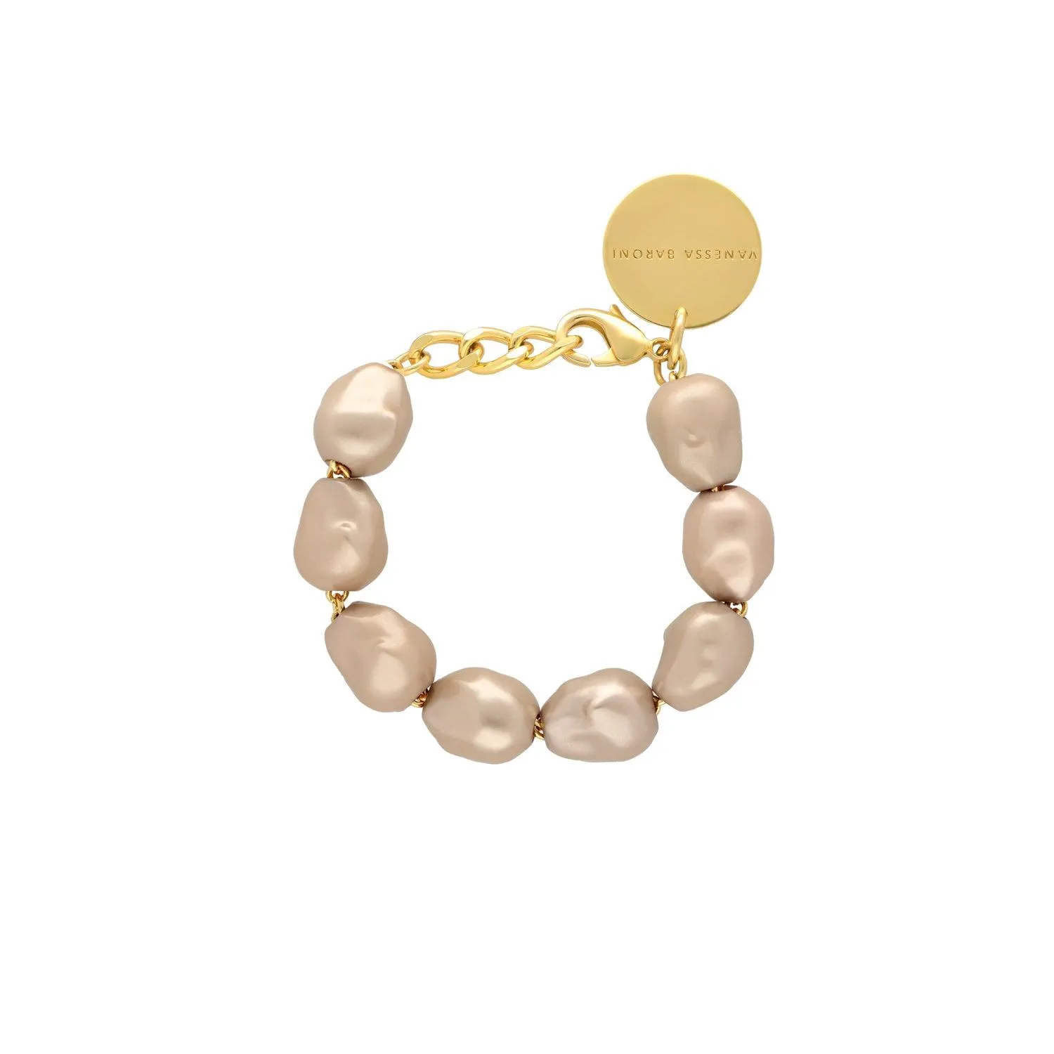 Organic Pearl Bracelet Champagner Pearl