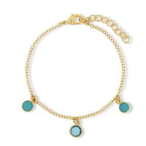 Orla Charm Bracelet Aqua