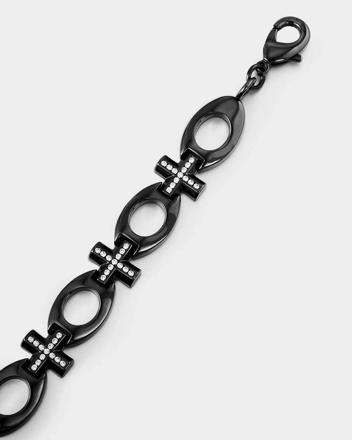 Oval Cross Bracelet