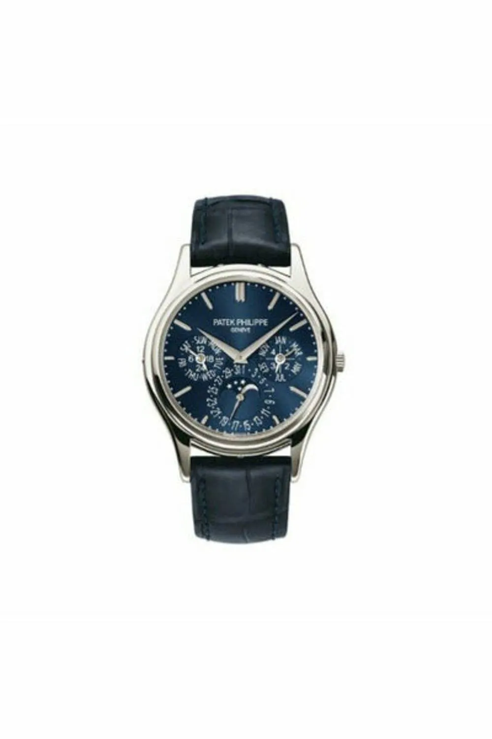 patek philippe grand complications 5140p-001 platinum blue dial men's watch