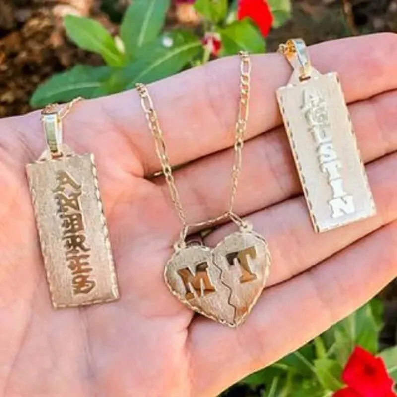 Personalized Stainless Steel Vertical Name Necklace