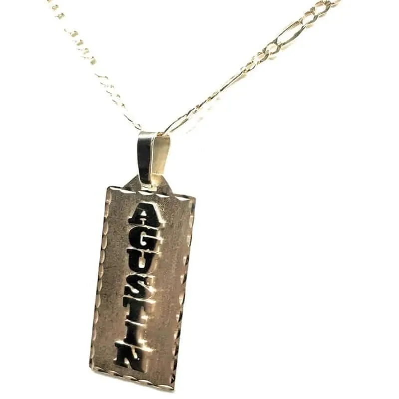 Personalized Stainless Steel Vertical Name Necklace