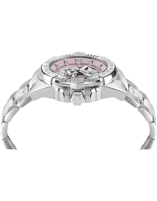 Philipp Plein - Quartz Skull Pink Dial 41mm Watch - PWNAA1423 - 788089