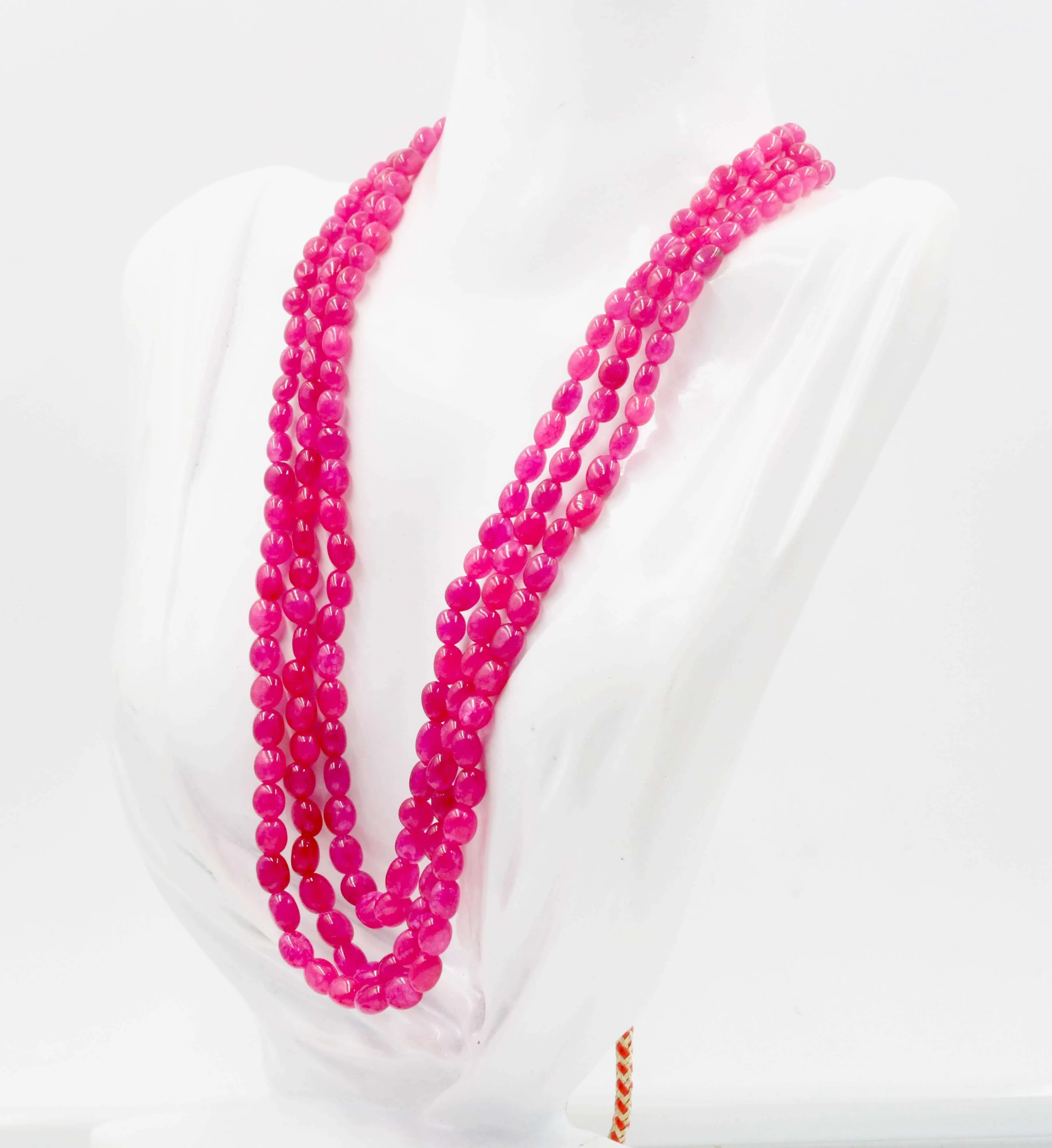 Pink Quartz Necklace Beaded Quartz Necklace Pink Quartz Necklace Pink Quartz Necklace Sarafa Necklace Indian Necklace SKU: 6142973