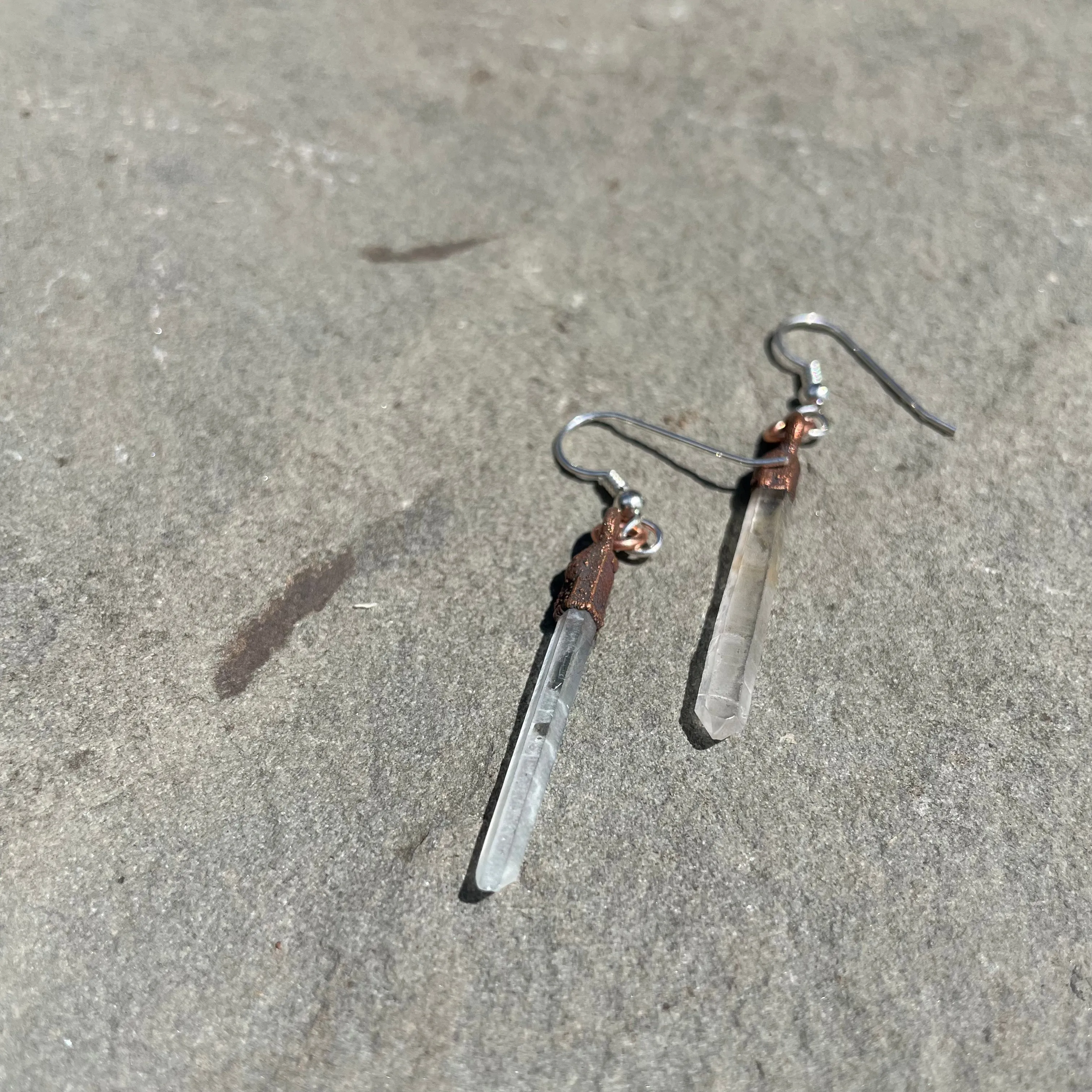 Quartz Chain Earrings by Hawkhouse