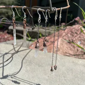 Quartz Chain Earrings by Hawkhouse