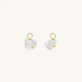 Quartz Chip Hoop Charm (Set of 2)