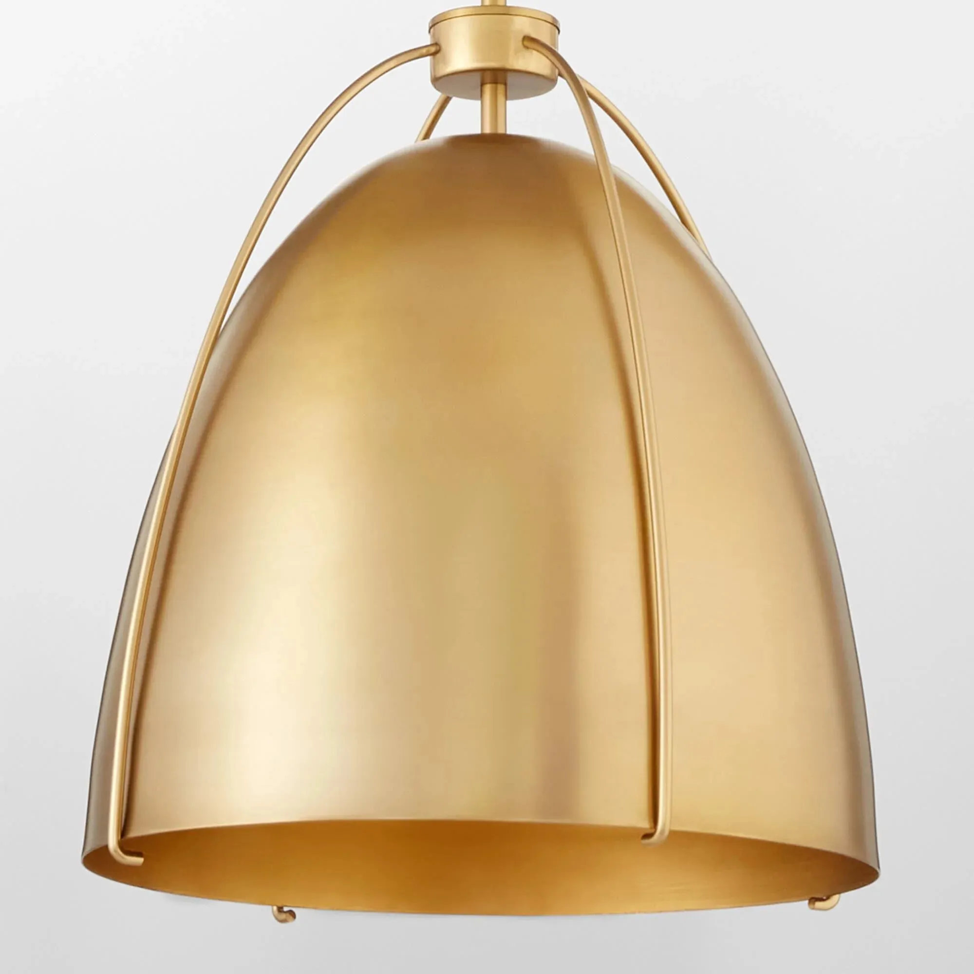 Quorum Jamie 860-3-80 Pendant - Aged Brass 18" Transitional