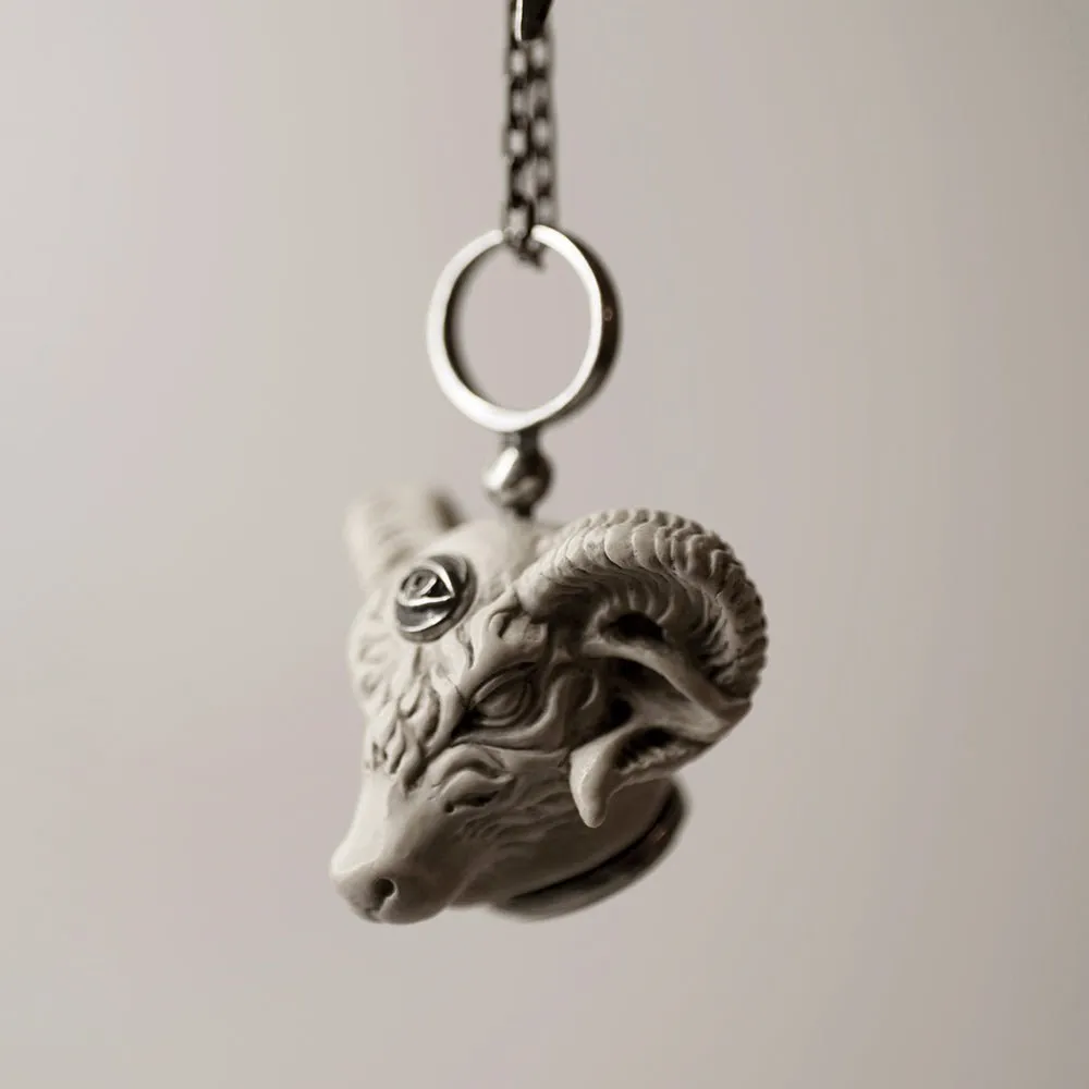 Ram pendant  white - final sale