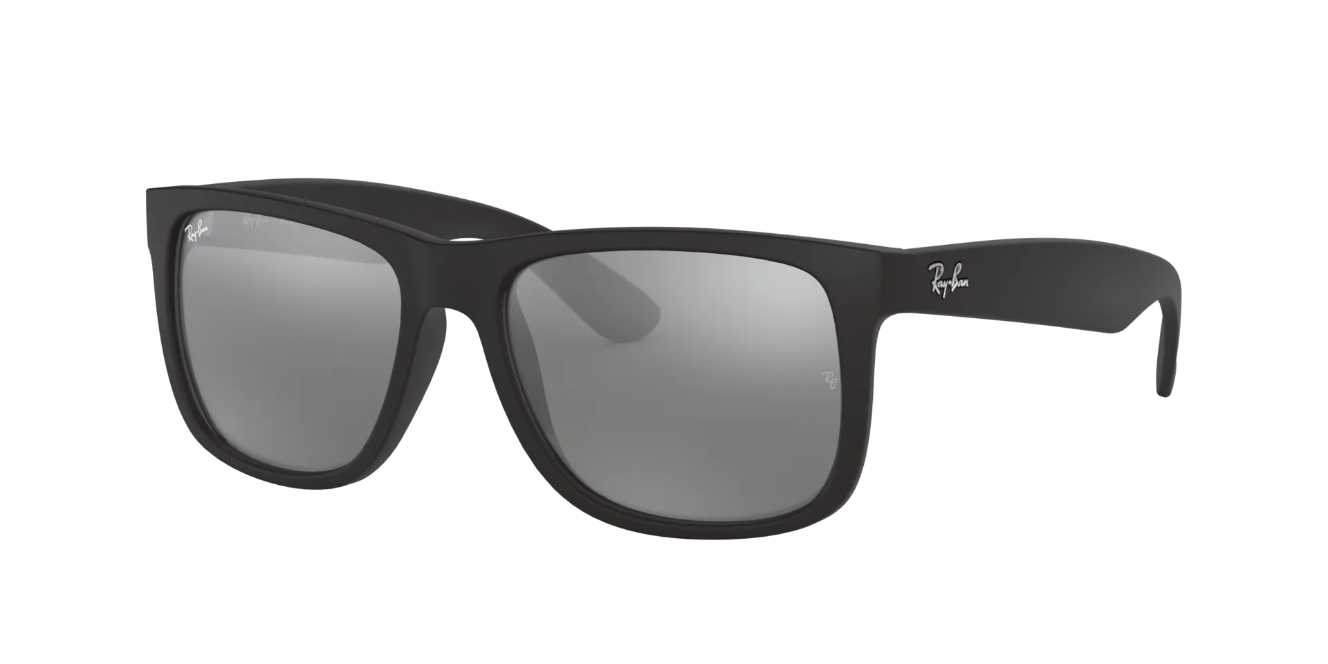 RAY BAN JUSTIN RUBBER BLACK | GREY MIRROR