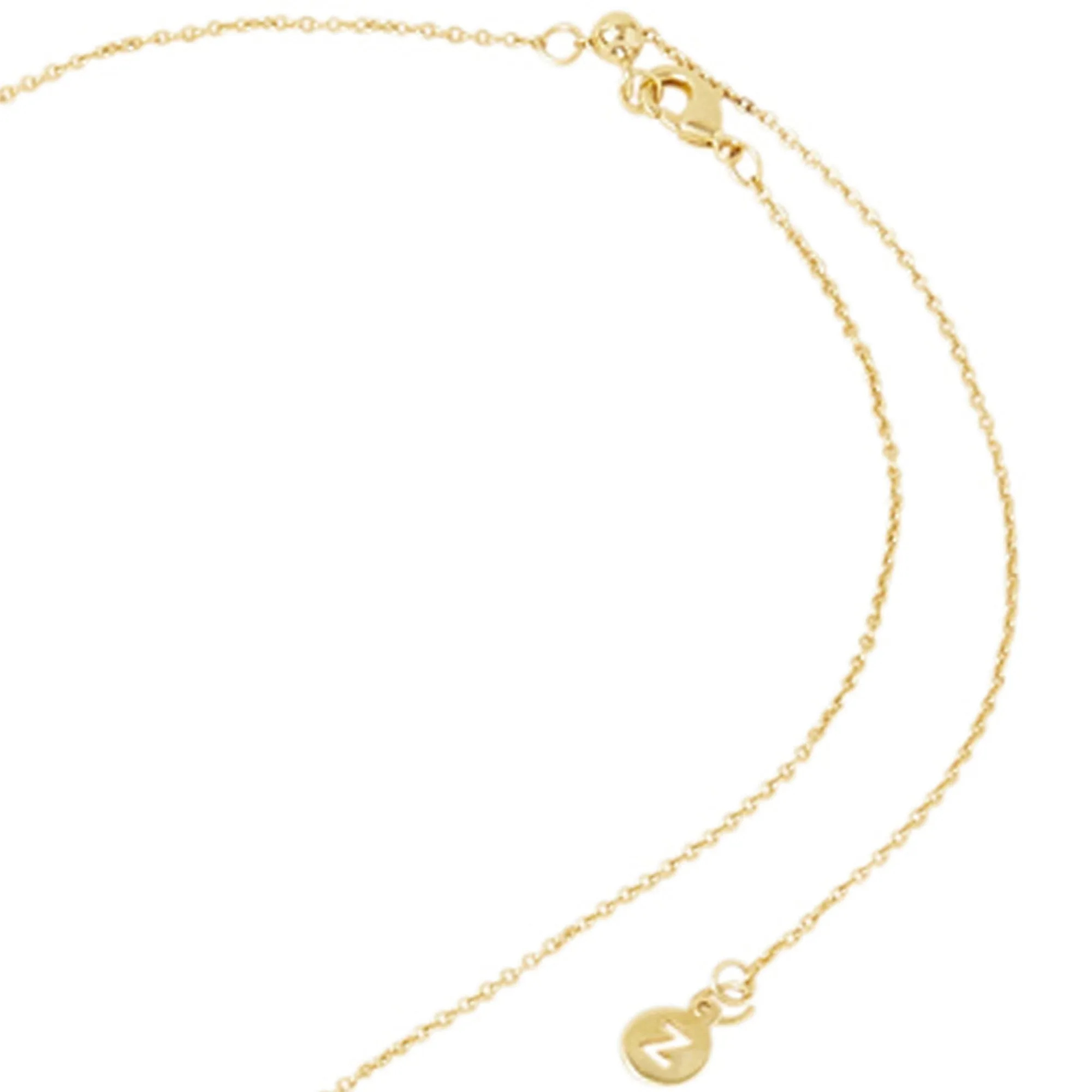 Real Gold-Plated Semi-Precious Stone Necklace