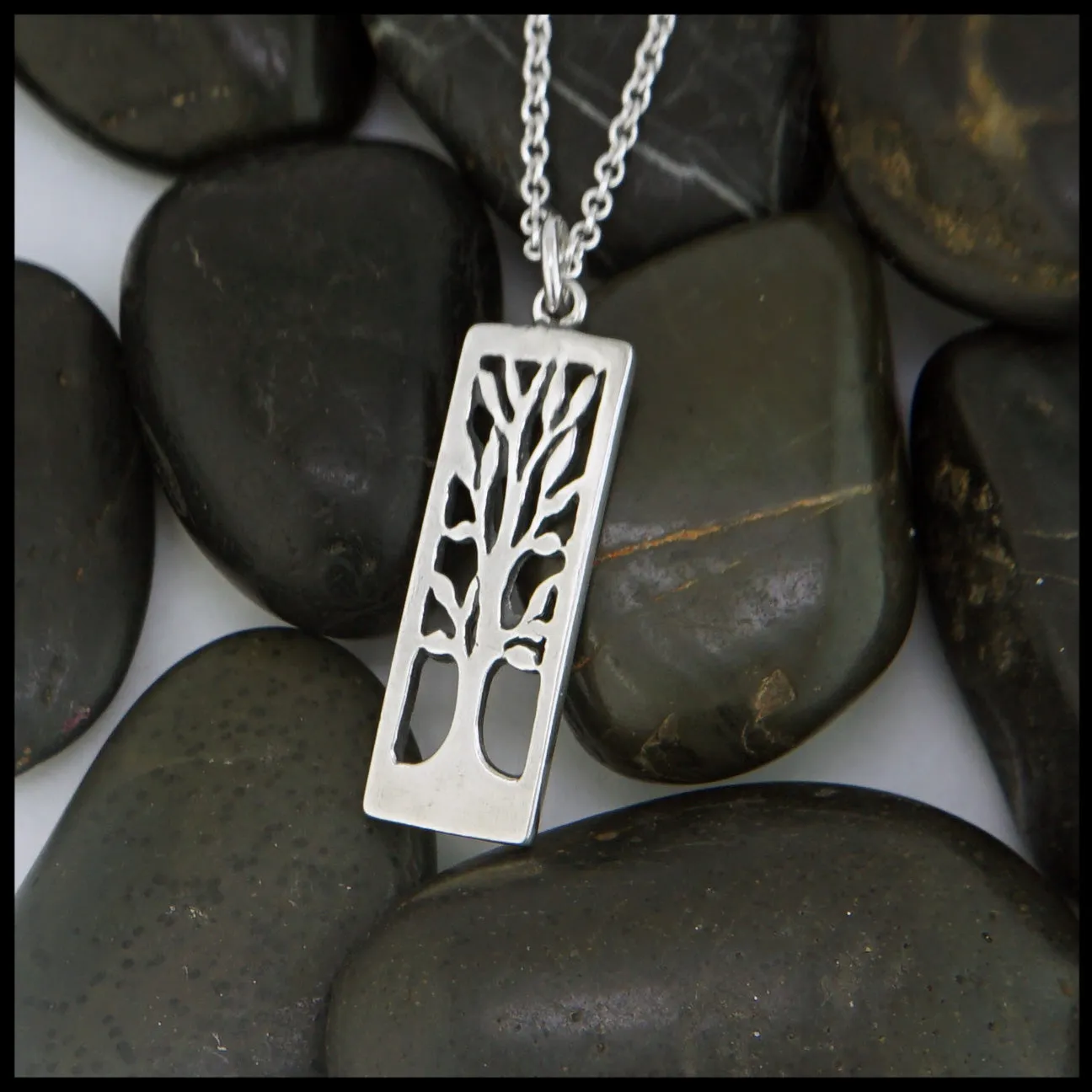 Rectangle Tree Pendant