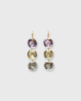 Rivieres Earrings in Multicolored Pastel