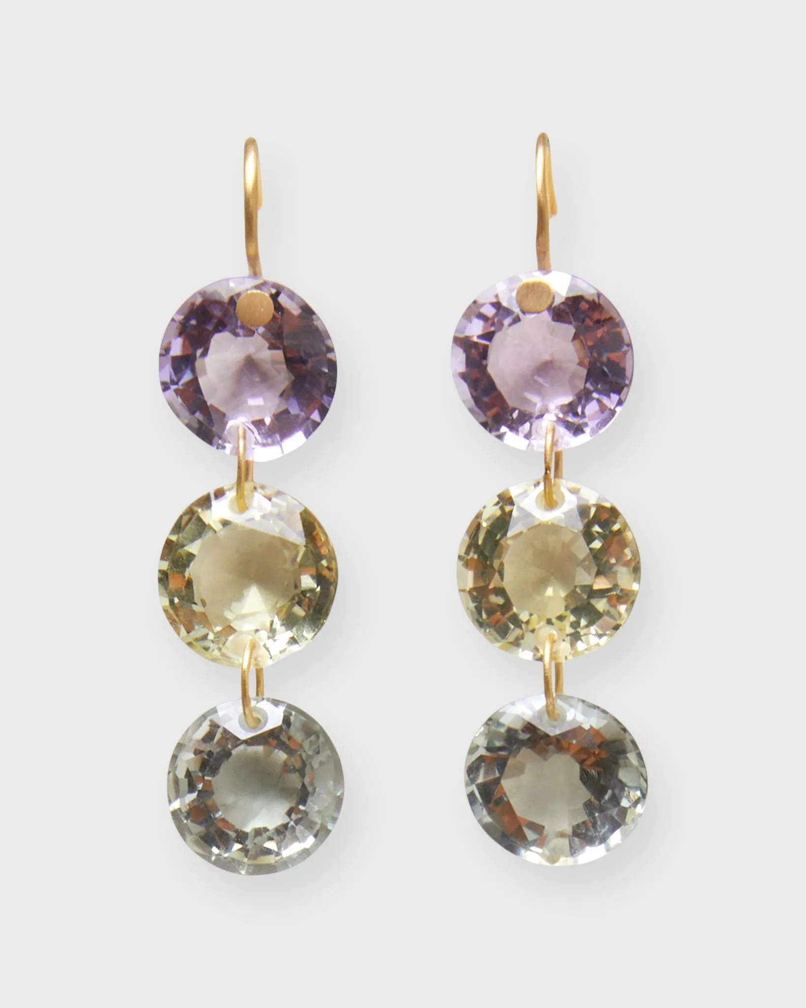 Rivieres Earrings in Multicolored Pastel