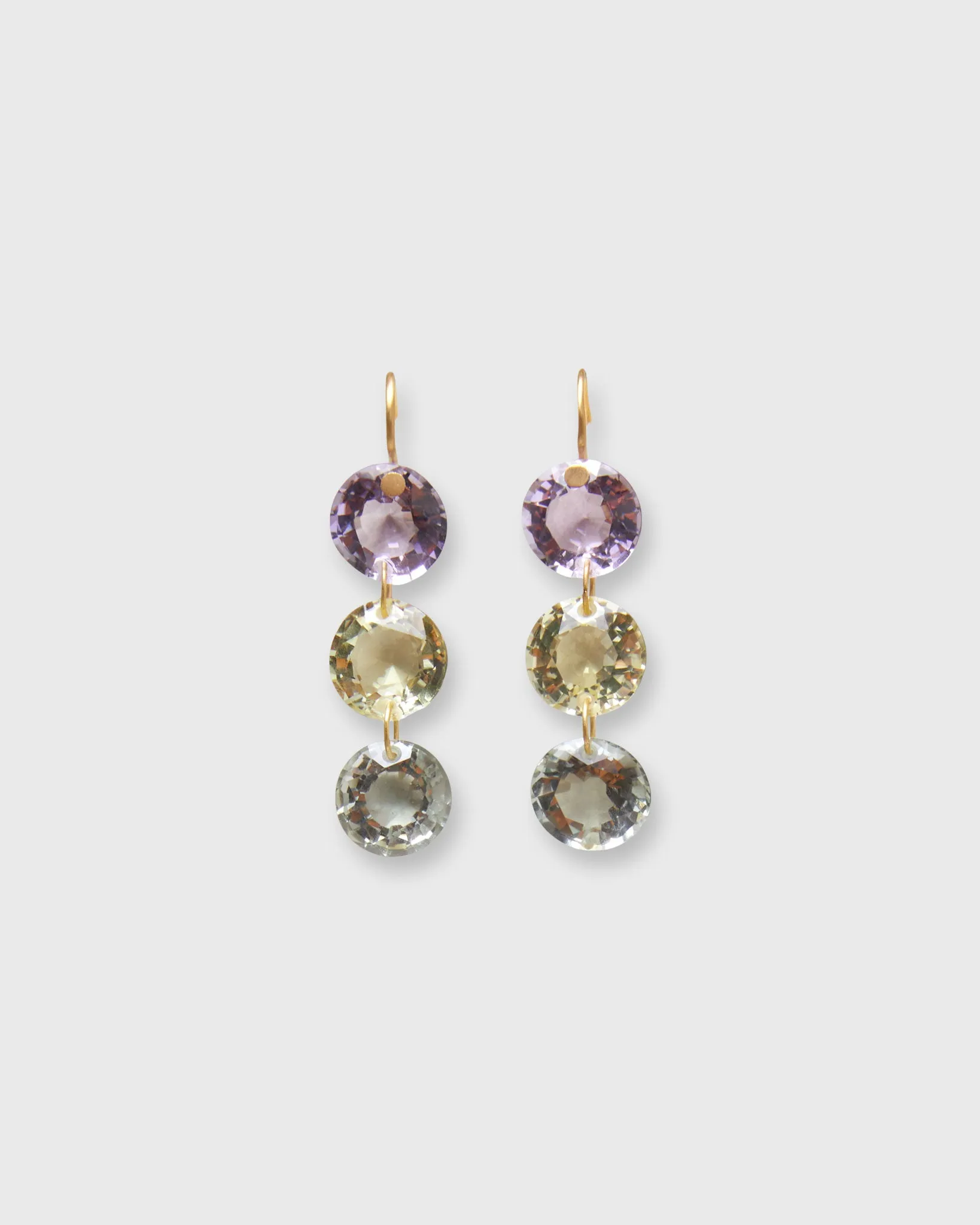 Rivieres Earrings in Multicolored Pastel