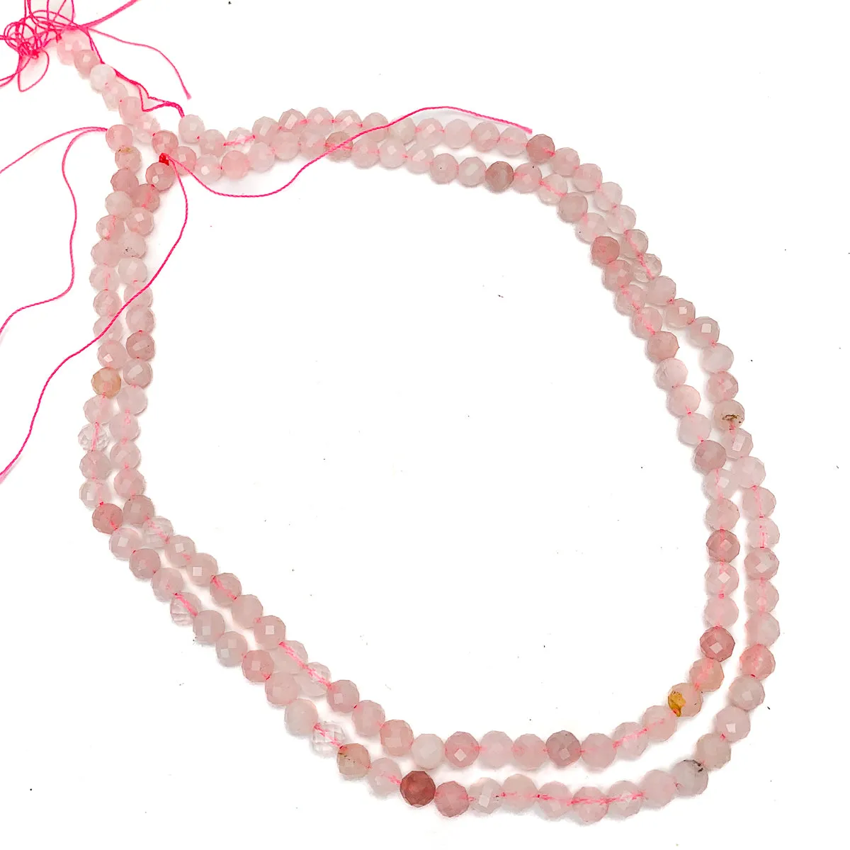 Rose Quartz 6mm Faceted Rounds