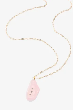 Rose Quartz Aura Necklace