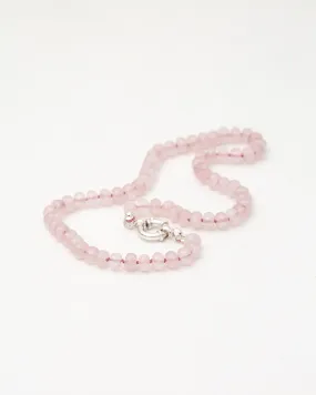 Rose Quartz Crystal Candy Necklace – Smooth