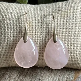 Rose Quartz Drop Earrings