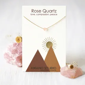 Rose Quartz Stone Necklace