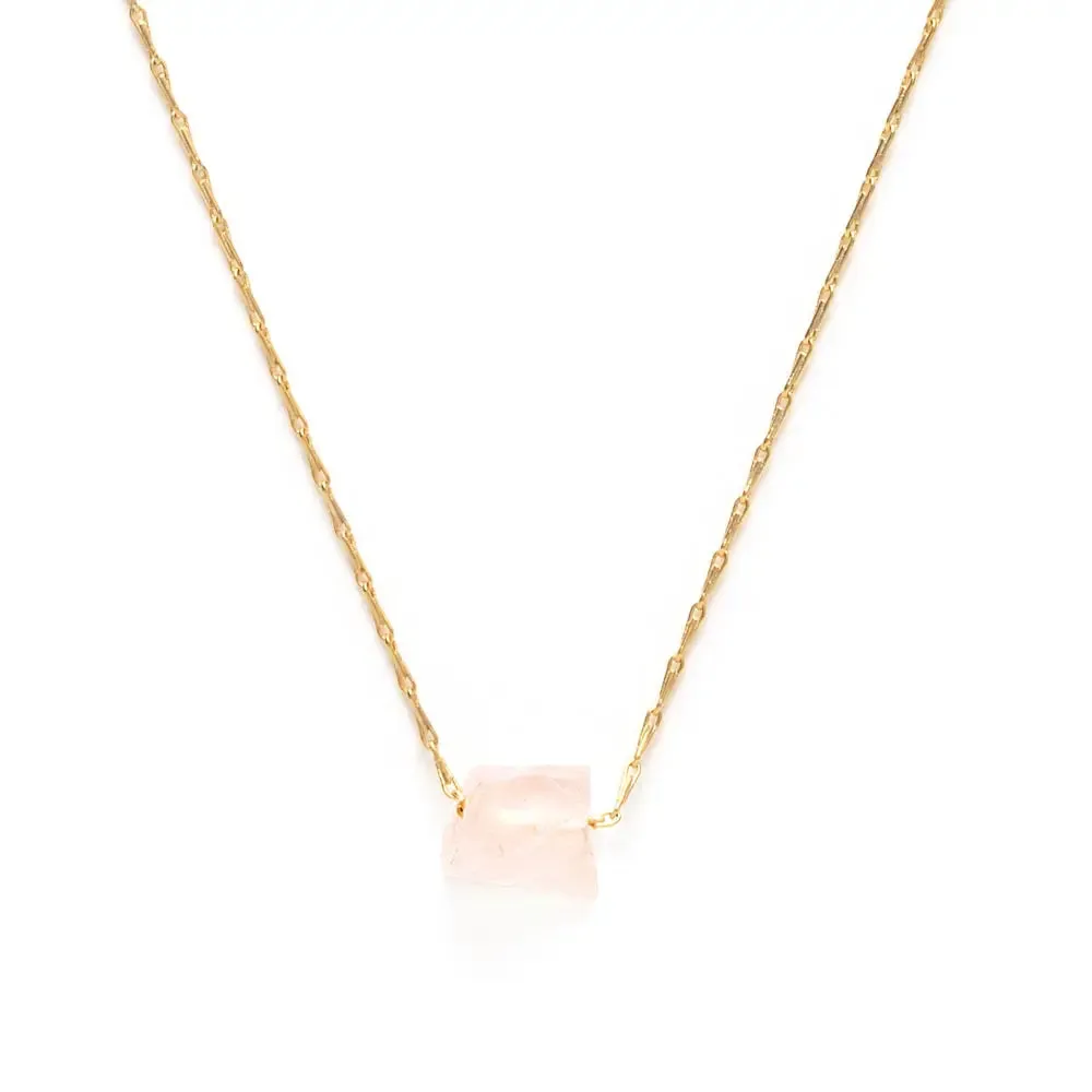 Rose Quartz Stone Necklace