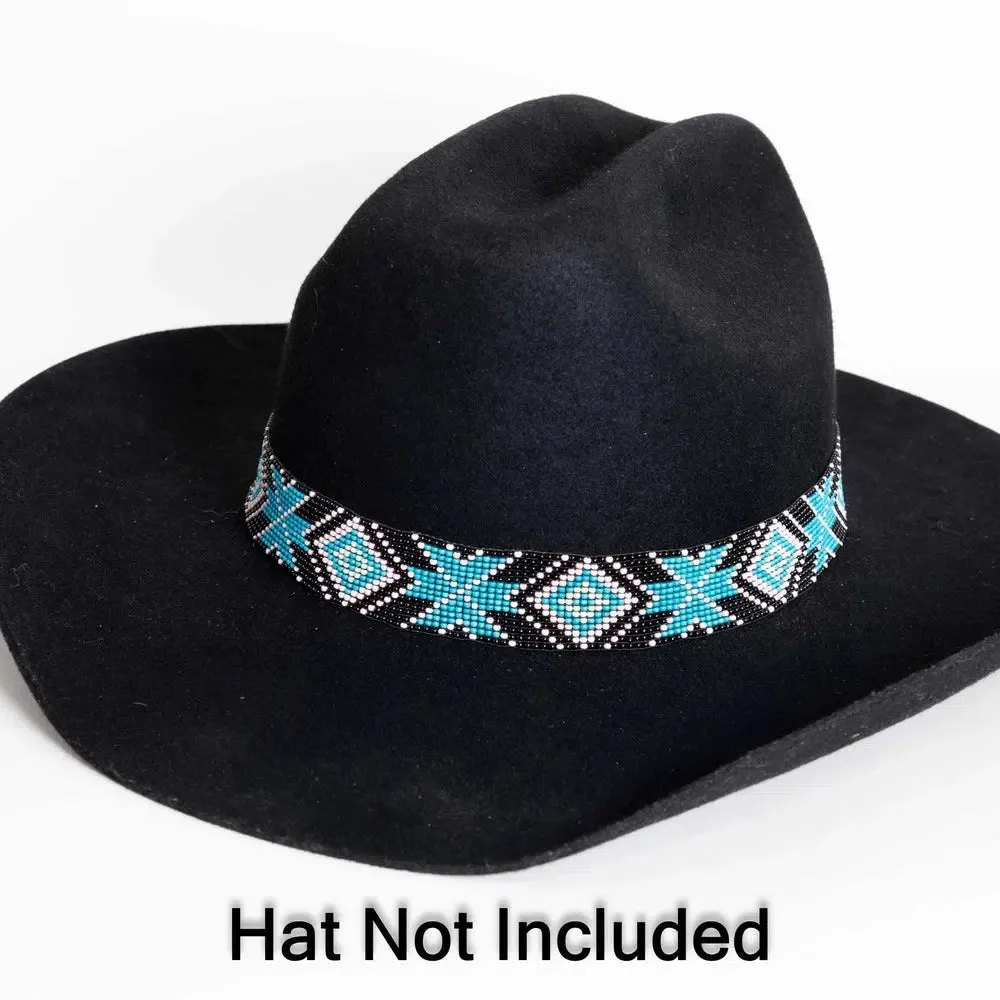 Sadie | Black Beaded Hat Band