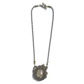 Sea Change Woven Rutilated Window Necklace