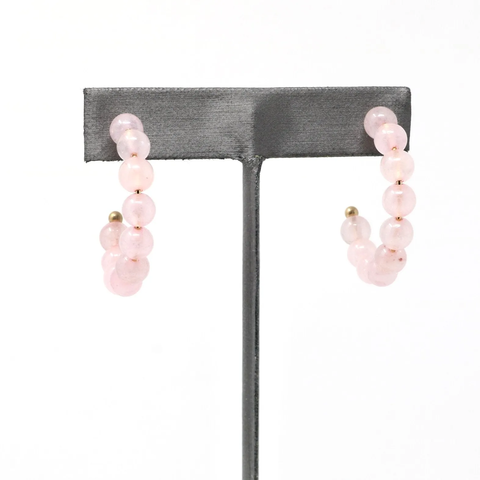 Semi-precious Stone Hoop Earring