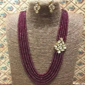 Side Small Kundan Patch Necklace