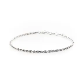 Silver Rope Bracelet