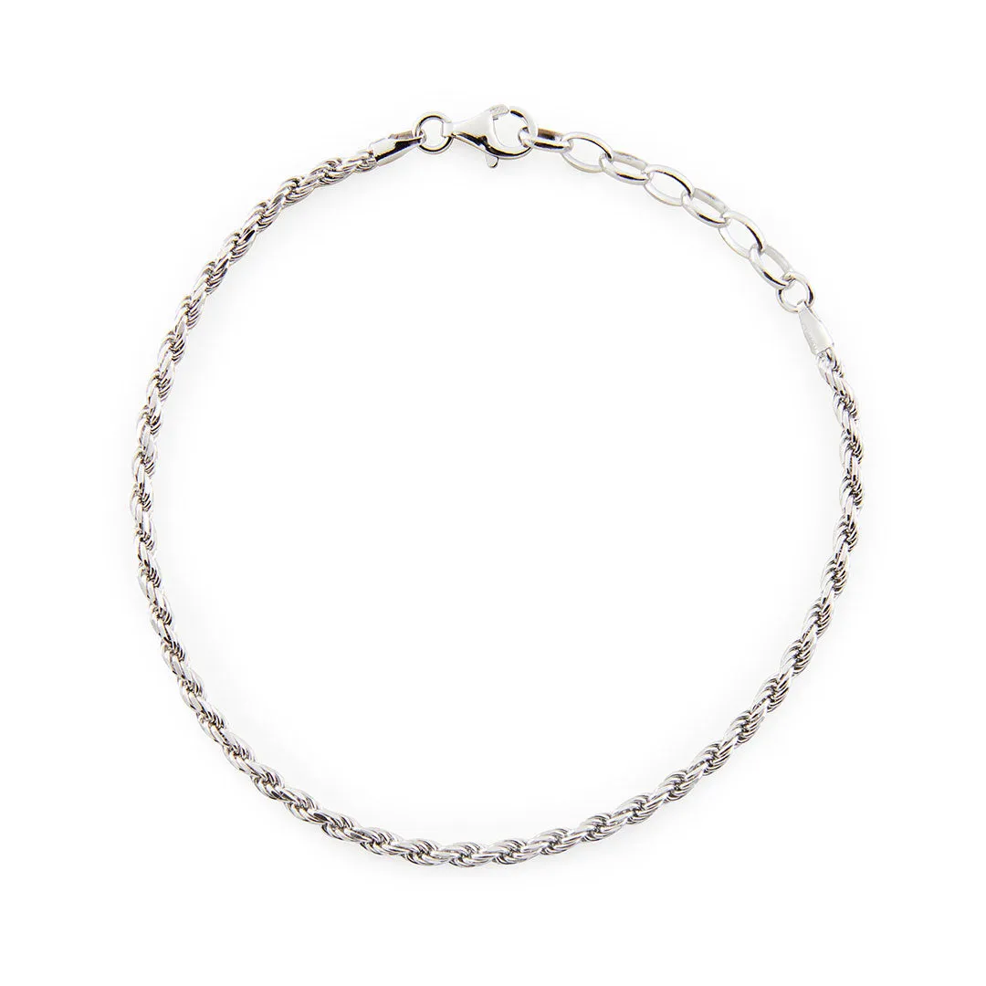 Silver Rope Bracelet