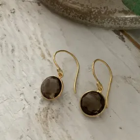 Smokey Quartz  Drop Earrings