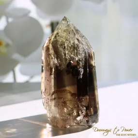 Smoky Citrine Phantom Quartz Crystal Generator Point