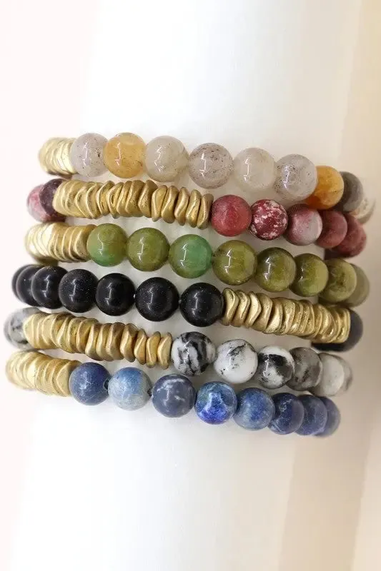 Snazzy Stone Beaded Bracelet