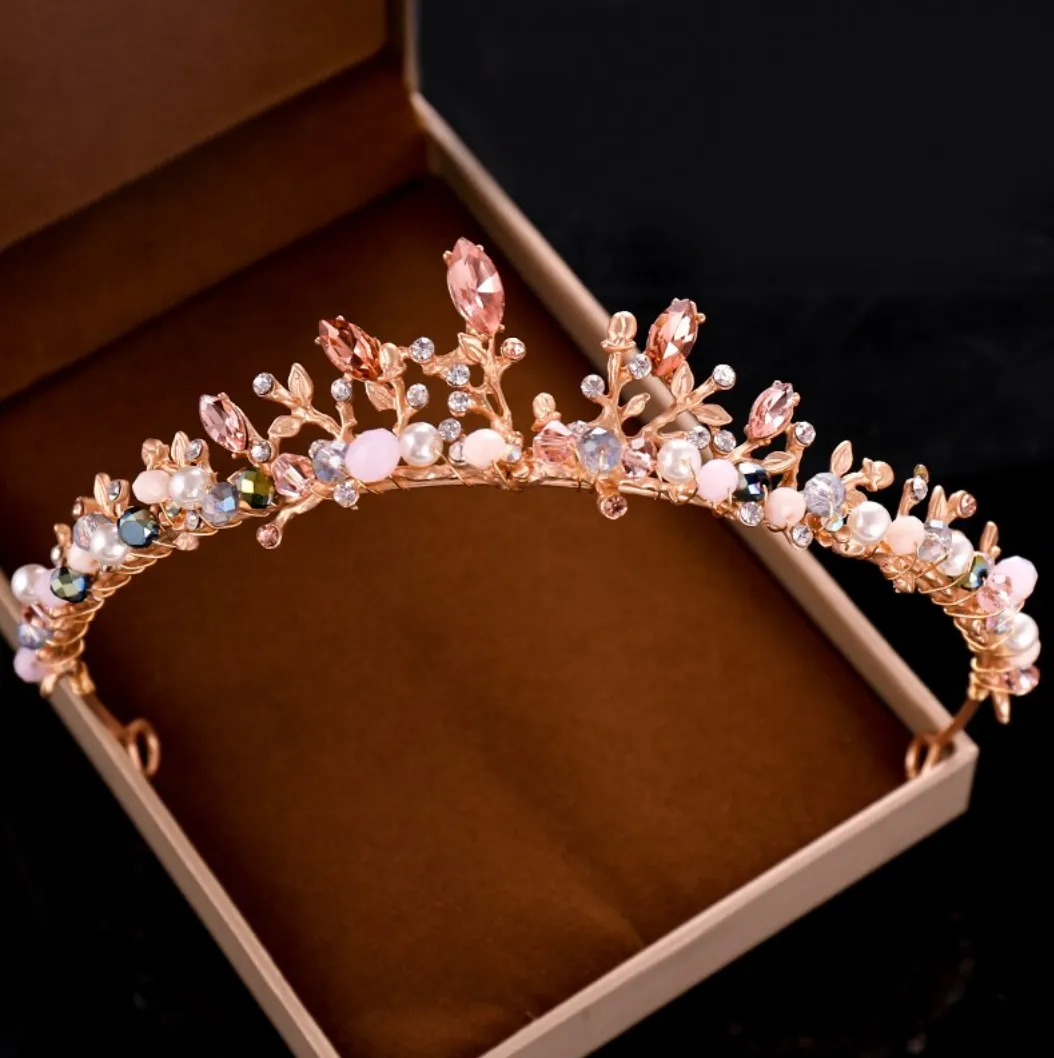 Spirited Dainty Pink Tiara