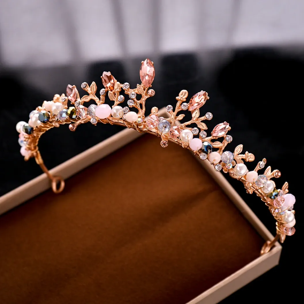 Spirited Dainty Pink Tiara