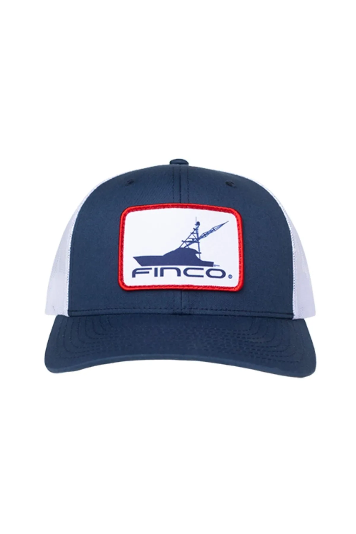 Sporty Trucker Hat in Navy / White