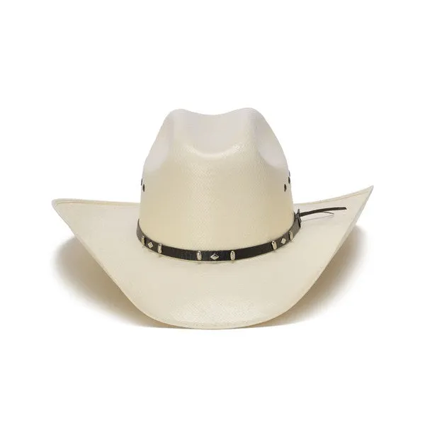 Stampede Hats - 50X Shantung Cowboy Hat with Concho Black Leather Trim