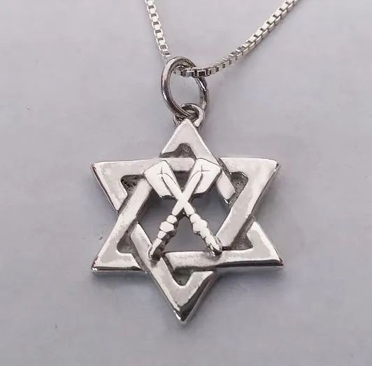 Star of David with Crossed Oars Pendant